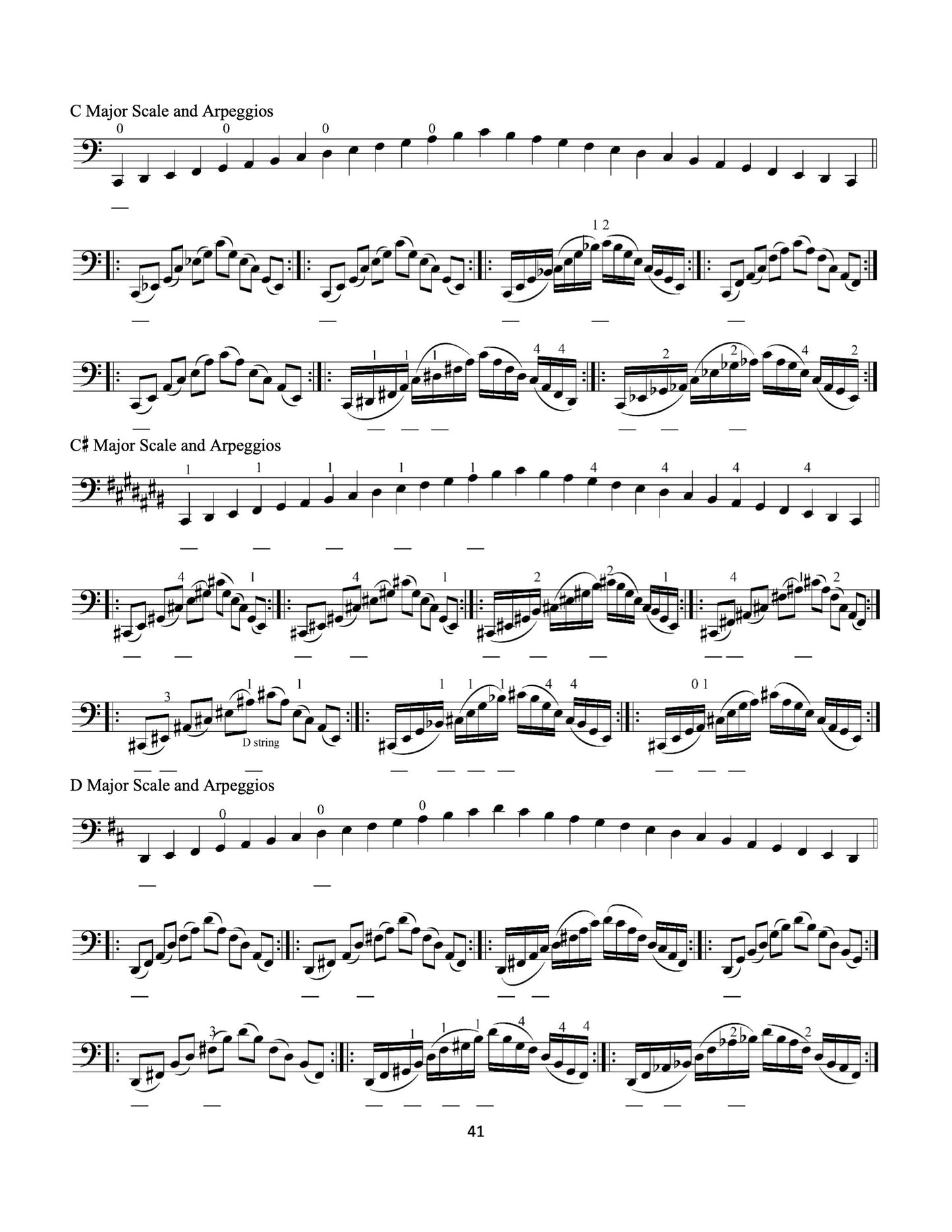 The Cellist's Guide to Scales and Arpeggios (Digital Edition)