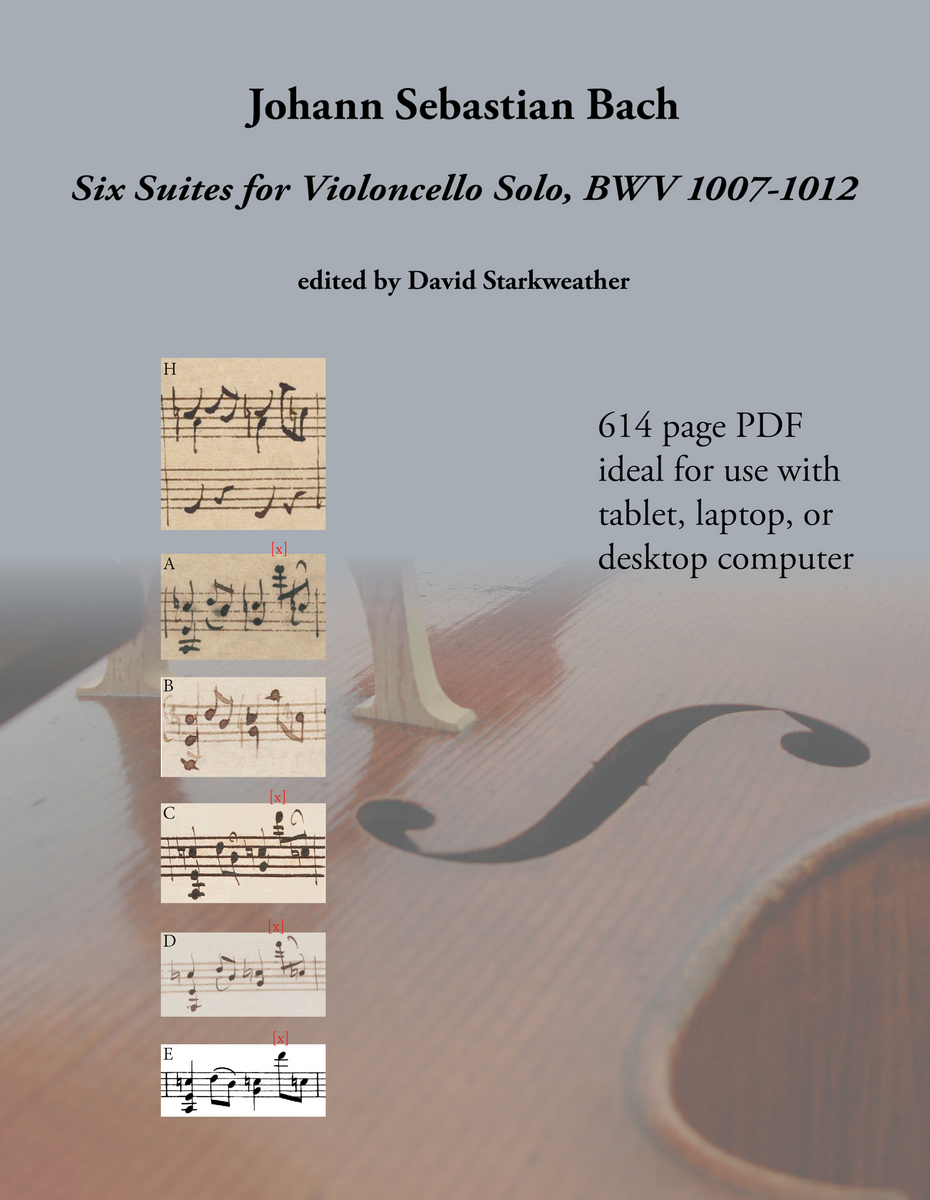 Johann Sebastian Bach: Six Suites for Violoncello Solo, BWV 1007