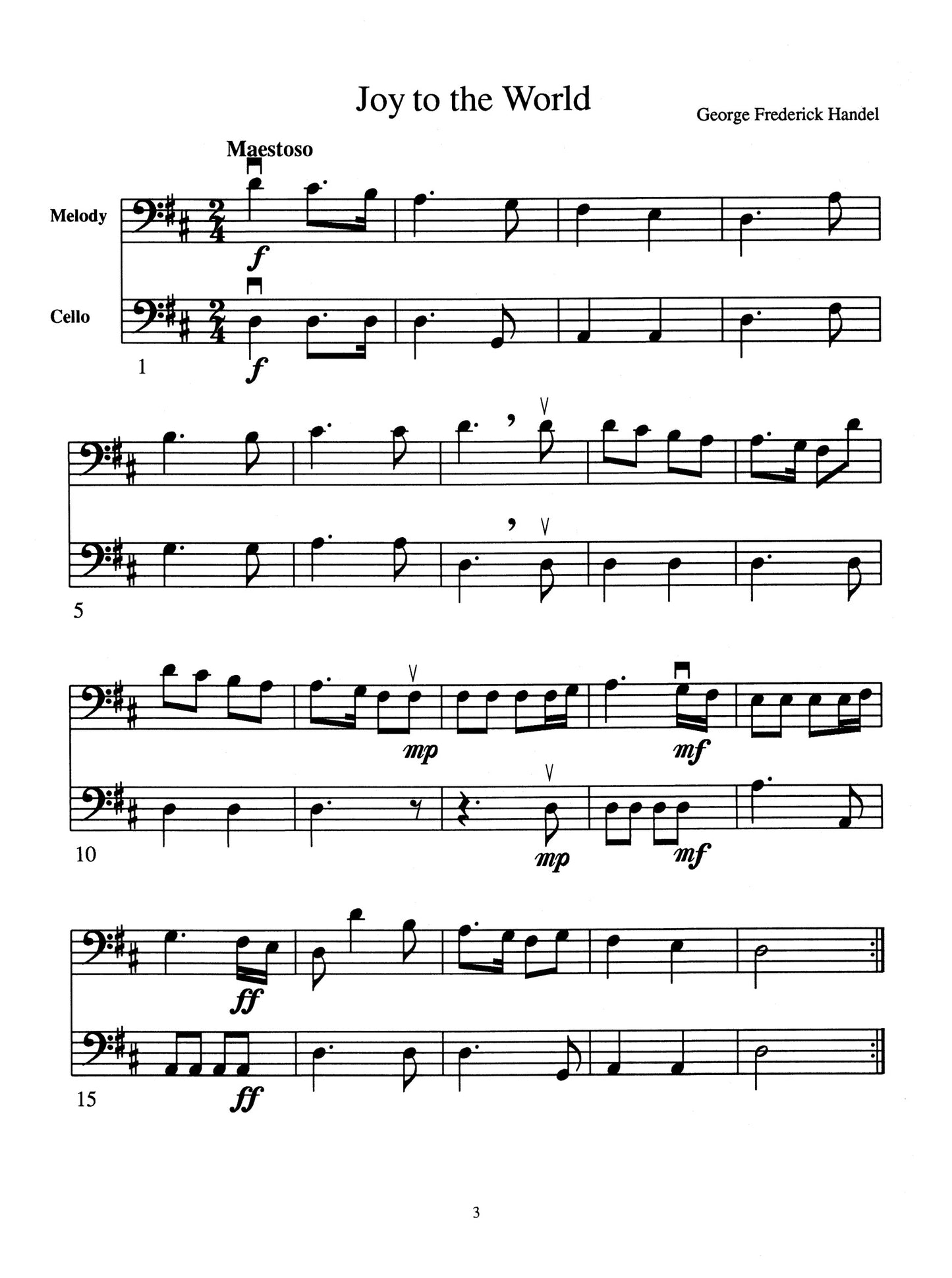 Christmas Solos for Beginning Cello (Digital Edition)