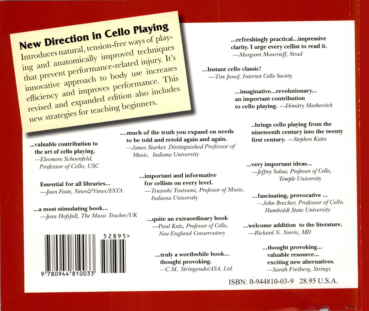 New Directions in Cello Playing (Digital Edition)