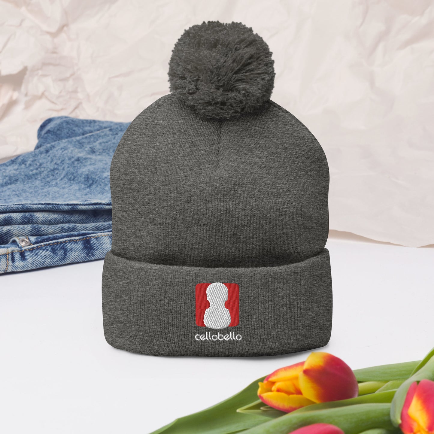 CelloBello Pom-Pom Beanie