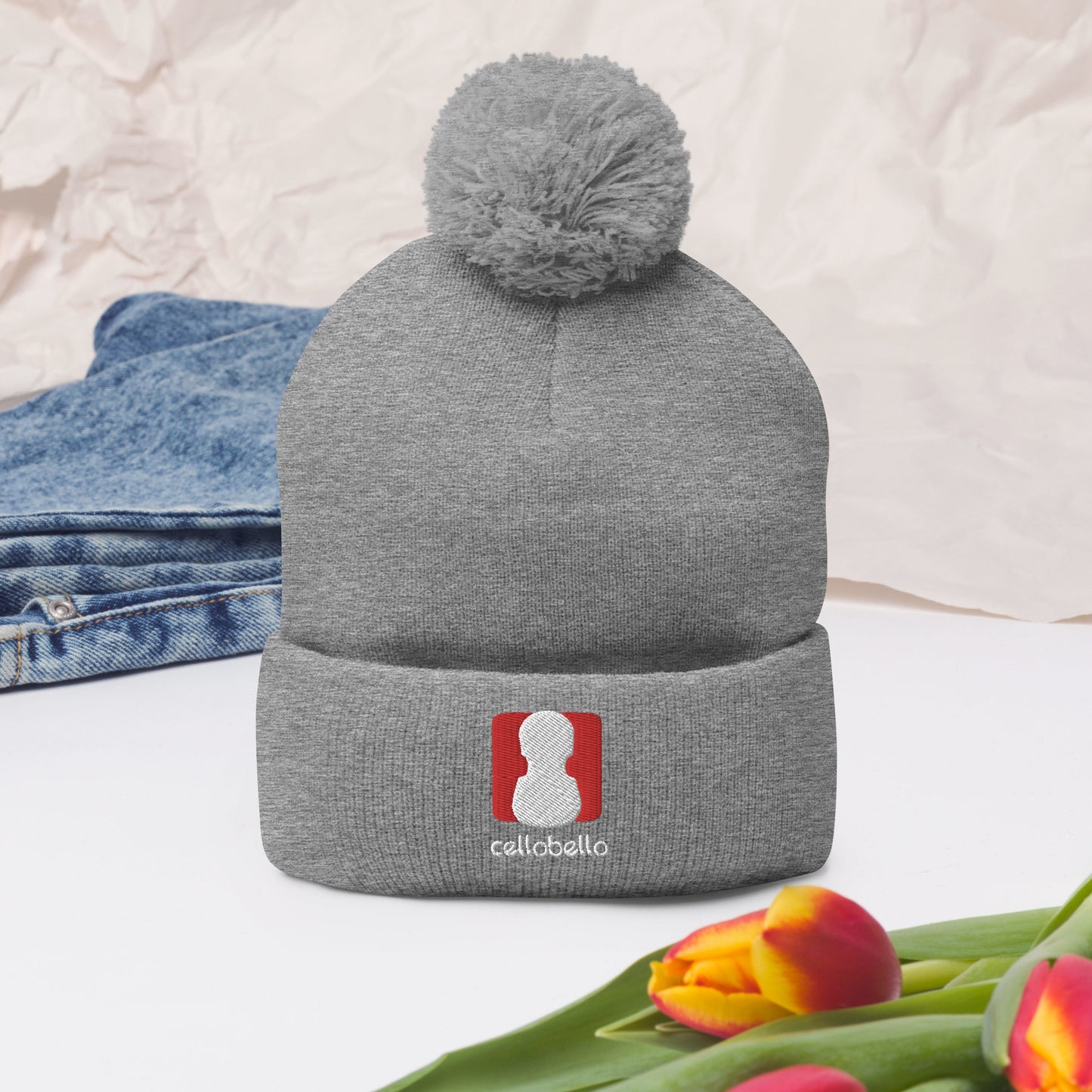 CelloBello Pom-Pom Beanie