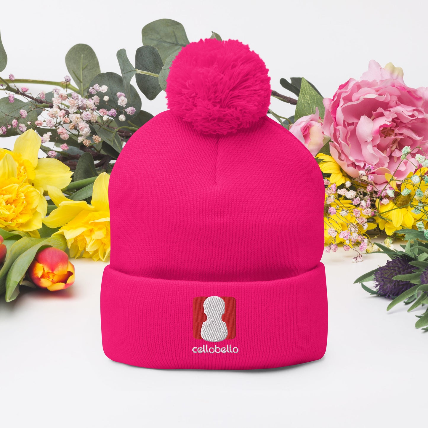 CelloBello Pom-Pom Beanie