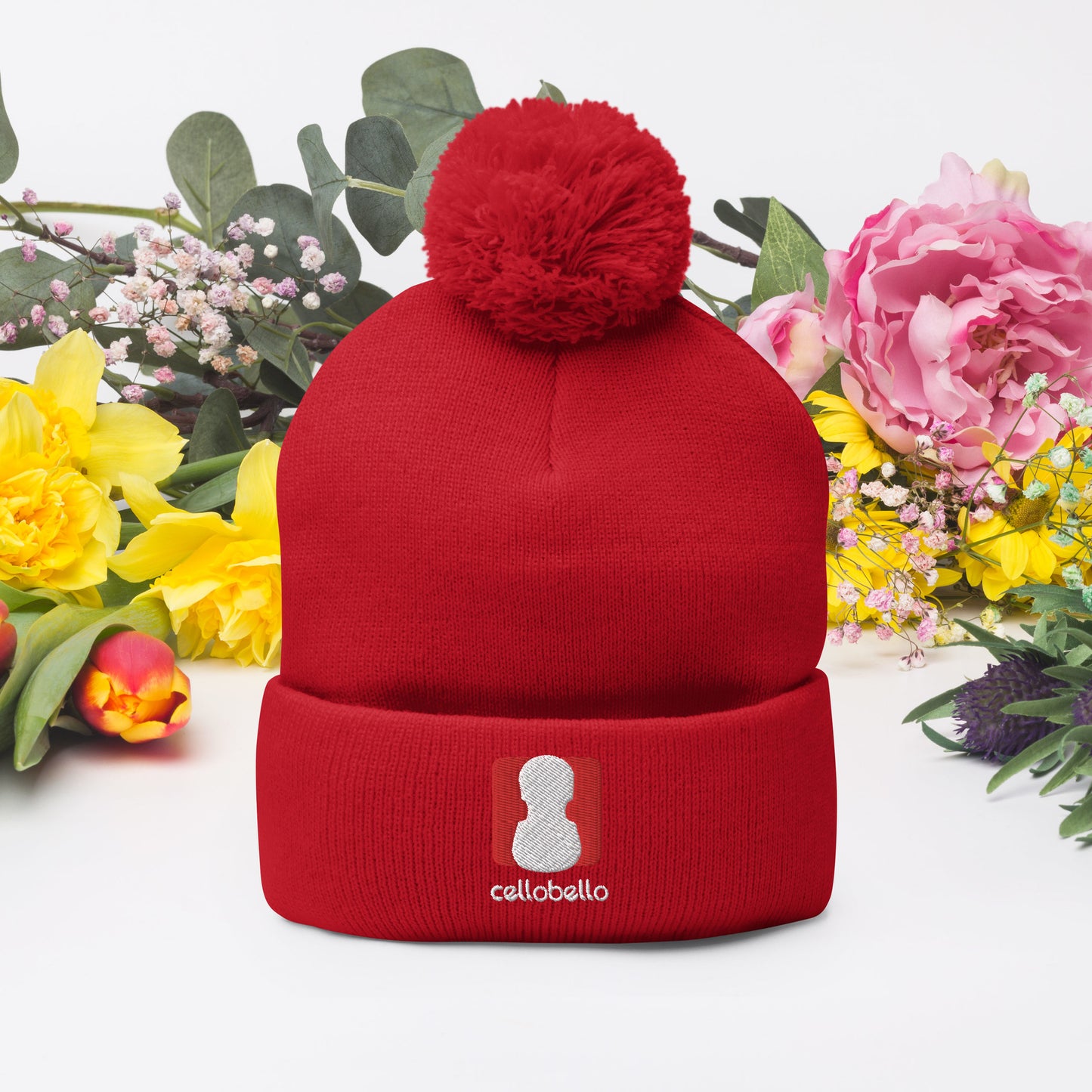 CelloBello Pom-Pom Beanie